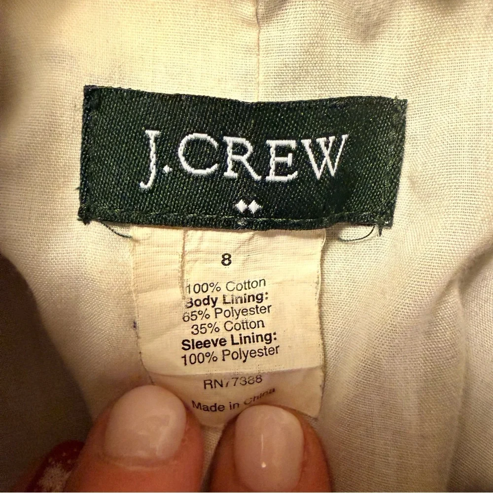 J. Crew | Navy Ottoman Molly Peplum Button Pea Coat | Sz 8 - Picture 8 of 9
